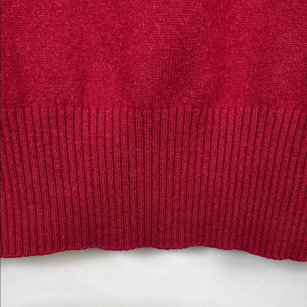 Montagut Paris Cashmere Sweater Elegant Red Sweater - Picture 7 of 10